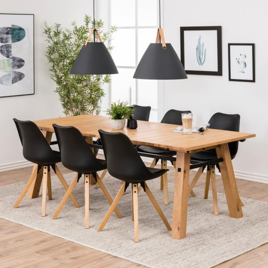 Dima Spisebordsstol Sort Pu Polypropylen Stjernet