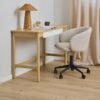 miljoe-eleanor-skrivebordsstol-i-beige-stof-med-armln-og-stel-i-sort-stl-fra-0000108034-1 Eleanor Skrivebordsstol Beige Stof Armlæn Stel
