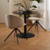 Ella Spisebordsstol Beige Stof Stel Sort