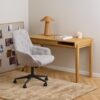 miljoe-erik-skrivebordsstol-i-beige-stof-med-armln-og-stel-i-sort-stl-fra-act-0000109072-1 Erik Skrivebordsstol Beige Stof Armlæn Stel