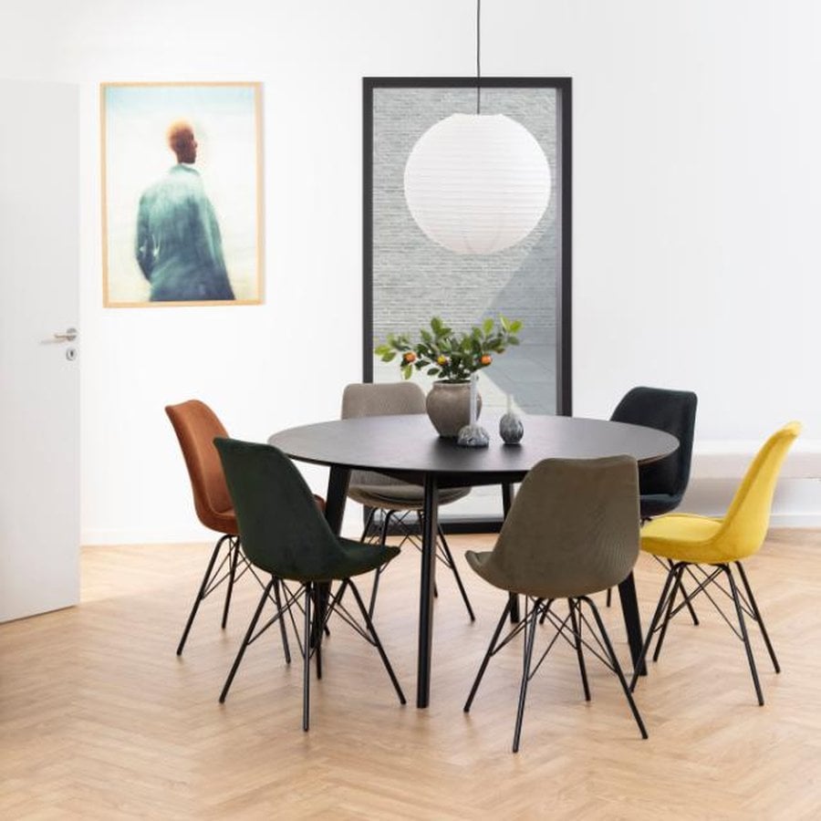 Eris Spisebordsstol Antracit Stof Stel Sort