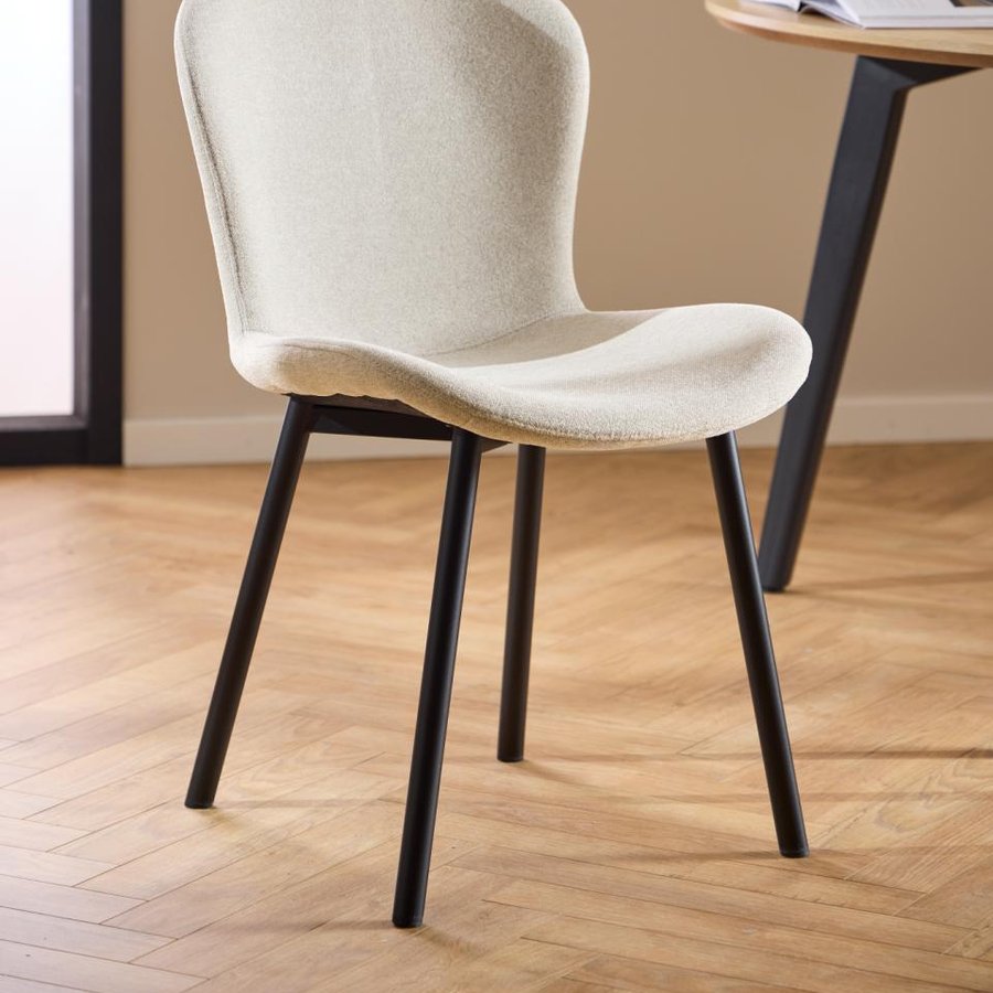 miljoe-esra-spisebordsstol-i-beige-stof-med-lynls-og-stel-i-sort-stl-fra-acto-0000109015-5 Esra Spisebordsstol Beige Stof Lynlås Stel