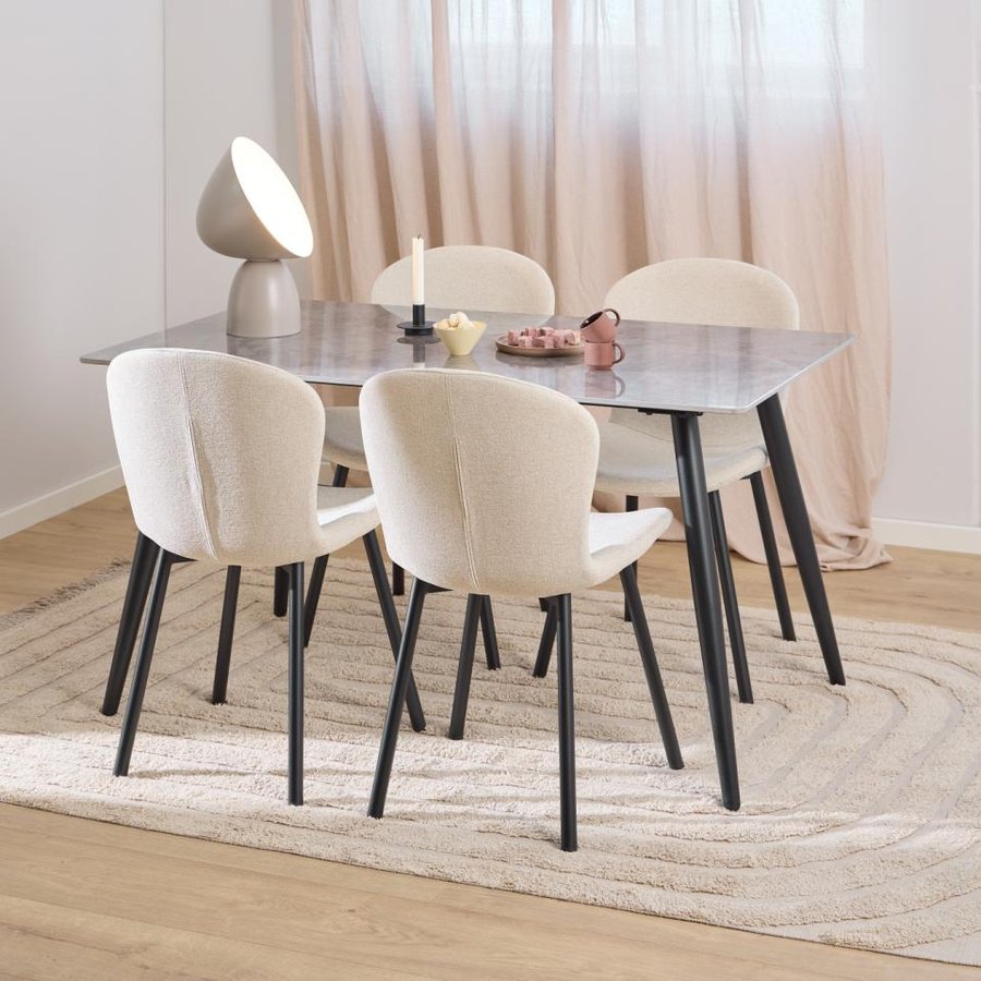 miljoe-esra-spisebordsstol-i-beige-stof-med-lynls-og-stel-i-sort-stl-fra-acto-0000109015-6 Esra Spisebordsstol Beige Stof Lynlås Stel