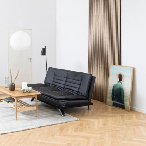 Faith Sovesofa Sort Plastik Click Clack