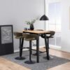 miljoe-grace-barstol-i-olivengrn-stof-med-armln-og-stel-i-sort-stl-fra-actona-0000084693-1 Grace Barstol Olivengrøn Stof Armlæn Stel