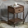 HAYES Sidebord i Mørk Rattan fra Nordal | 44x35x65 cm hos uniquebeds, home & living - Billede 3