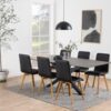 Heaven Spisebord Sort Keramik Stel Sort