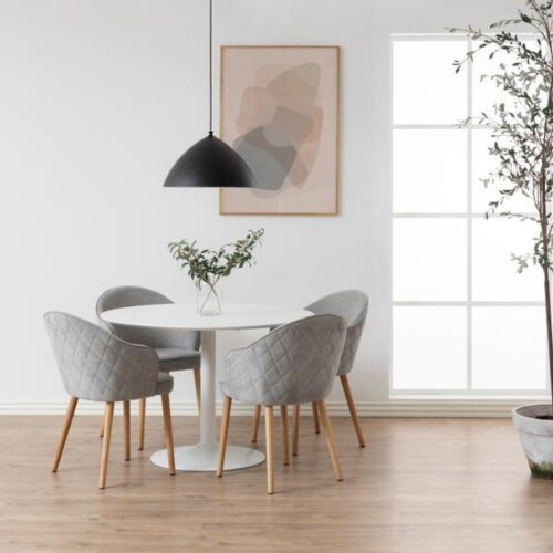 Ibiza Spisebord Hvid Mdf Stel Hvid