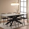 miljoe-irwine-spisebord-i-hvid-keramik-med-synkron-udtrk-stel-i-sort-stl-fra-H000023565-5 Irwine Spisebord Hvid Keramik Synkron Udtræk