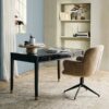 LEA Kontorstol i Beige Boucle Møbelstof med Sort Stel fra Nordal | 67x64x93 cm hos uniquebeds, home & living - Billede 4