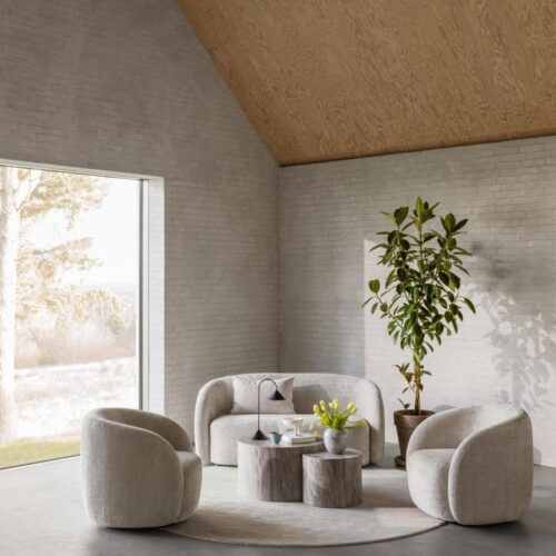 Lodi Lounge Stol Beige Juto Stof