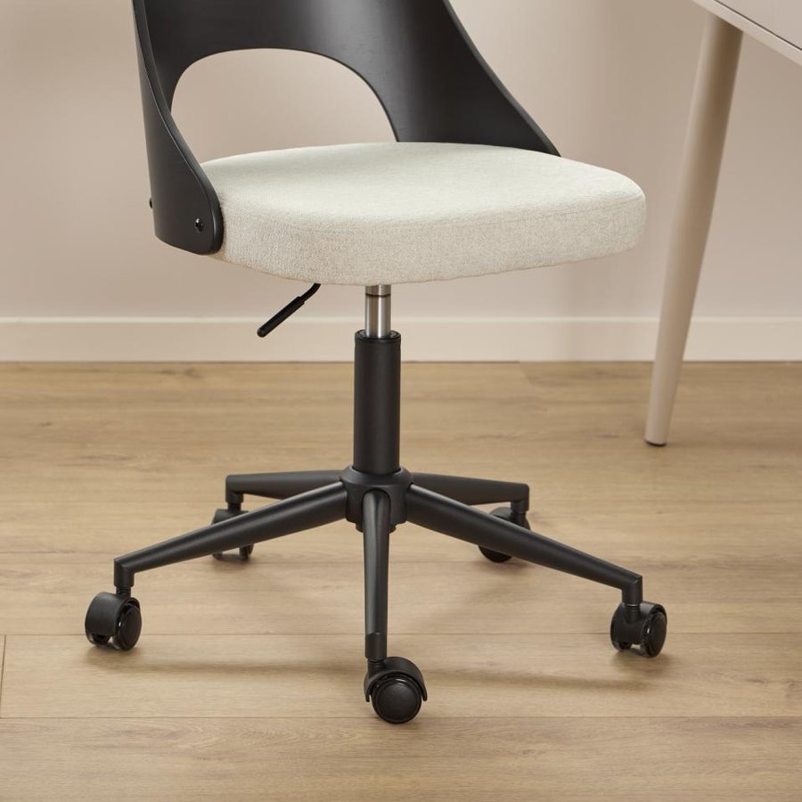 miljoe-lucy-skrivebordsstol-i-beige-stof-med-blde-bremsehjul-drejefunktion-og-0000108234-4 Lucy Skrivebordsstol Beige Stof Bløde Bremsehjul