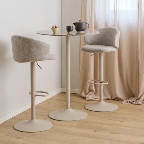 Malta Barbord Brun Keramik Stel Grå