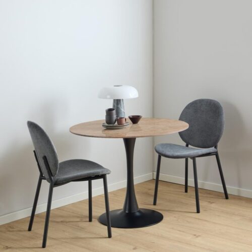 Malta Spisebord Brun Keramik Stel Sort