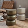 MATKA Sidebord i Metal fra Nordal | Grå | Ø36x50 cm hos uniquebeds, home & living - Billede 3