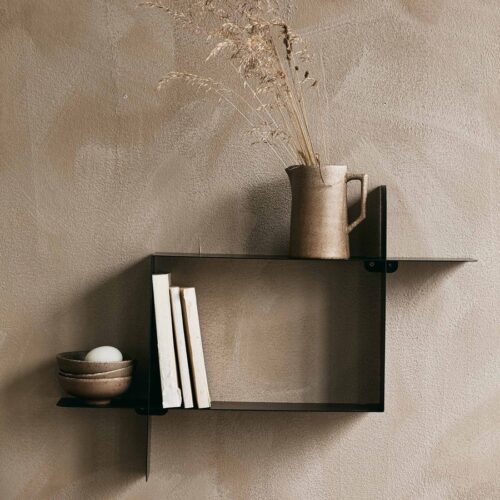 MOCA Hylde i Sort Metal fra Nordal | 69,5x14x50 cm hos uniquebeds, home & living - Billede 2