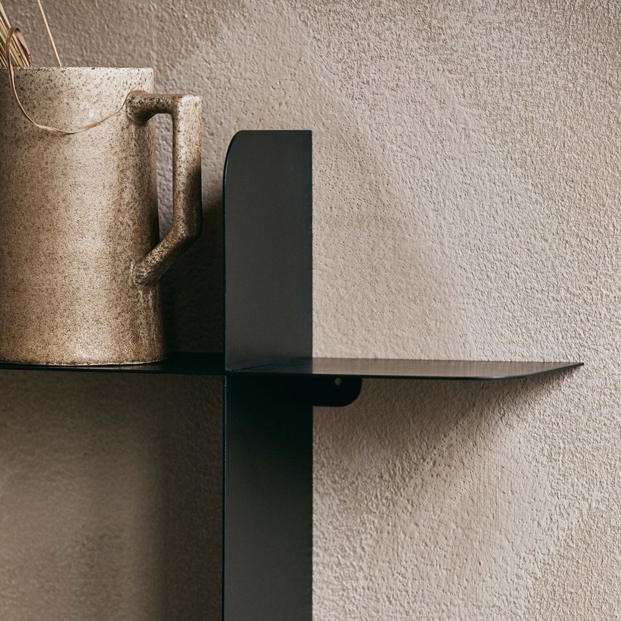 MOCA Hylde i Sort Metal fra Nordal | 69,5x14x50 cm hos uniquebeds, home & living - Billede 3