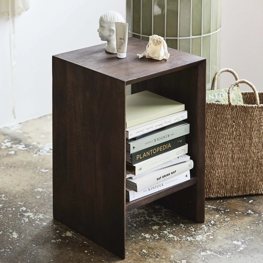 NAPO Sengebord/Sidebord i Mangotræ fra Nordal | 40x40x62 cm hos uniquebeds, home & living - Billede 3