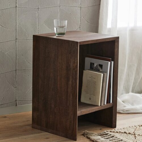 NAPO Sengebord/Sidebord i Mangotræ fra Nordal | 40x40x62 cm hos uniquebeds, home & living - Billede 4