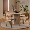 Naxos Spisebord Latte Marmor Actona Cm