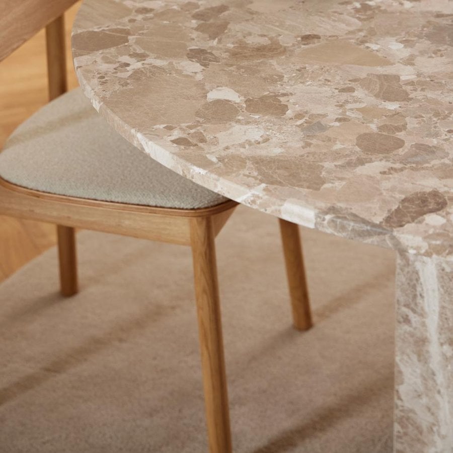 Naxos Spisebord Latte Marmor Actona Cm
