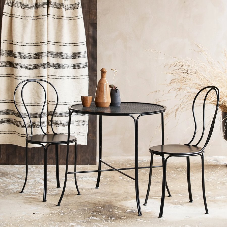 OLIVO Havebord i Sort Metal fra Nordal | Ø75x74 cm hos uniquebeds, home & living - Billede 2
