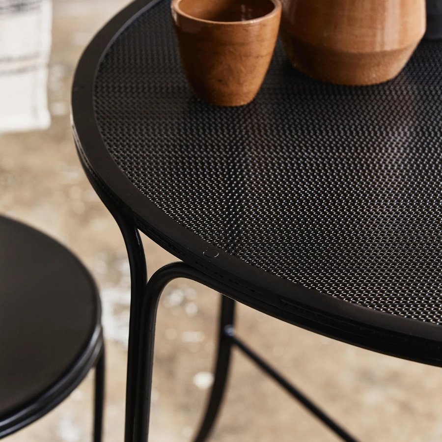 OLIVO Havebord i Sort Metal fra Nordal | Ø75x74 cm hos uniquebeds, home & living - Billede 3