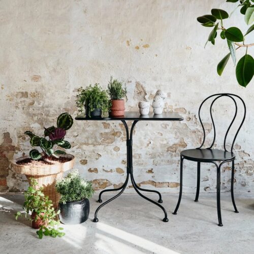 OLIVO Havebord i Sort Metal fra Nordal | 77x52x76 cm hos uniquebeds, home & living - Billede 2