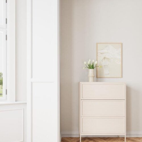 Palmdale Kommode Grå Melamin Skub For