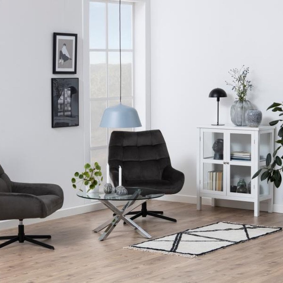 miljoe-paris-hvilestol-i-grbrun-stof-med-drejefunktion-og-stel-i-sort-stl-fra-0000104588-2 Paris Hvilestol Gråbrun Stof Drejefunktion Stel