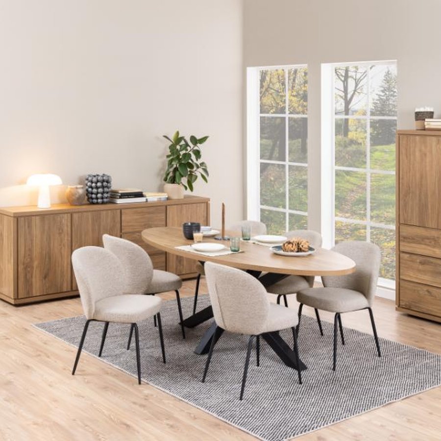 miljoe-patricia-spisebordsstol-i-beige-stof-med-lynls-og-stel-i-sort-stl-fra-0000097828-3 Patricia Spisebordsstol Beige Stof Lynlås Stel