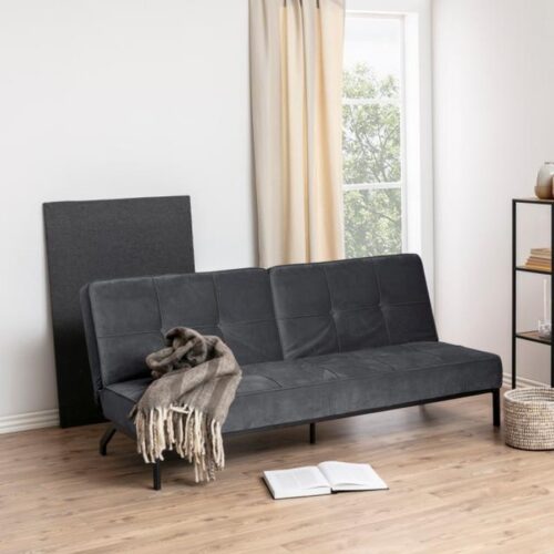 Perugia Sovesofa Mørkegrå Stof Click Clack