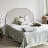 PHAI Sengegavl i Hvid Rattan fra Nordal | 180x145 cm hos uniquebeds, home & living - Billede 2