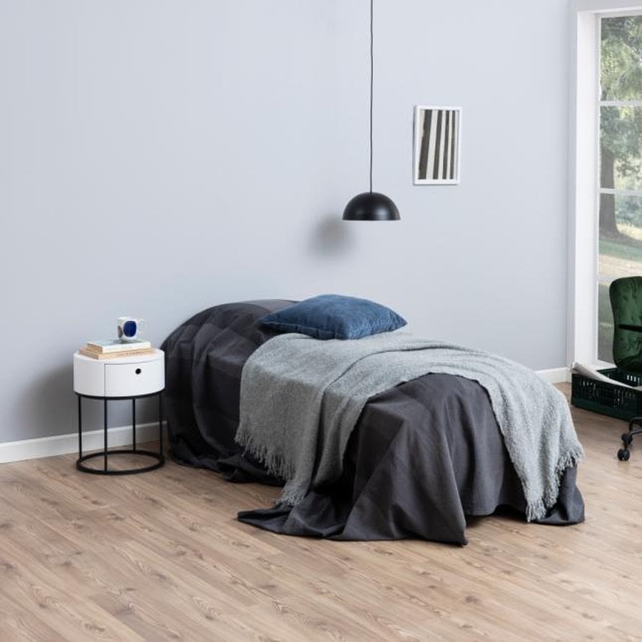 Polo Natbord Hvid Mdf Stel Sort