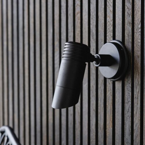 BRAGI Udendørs Væglampe/Spotlys i 100% Messing med Mat Sort Finish fra Nordal | Udendørs | Sort hos uniquebeds, home & living - Billede 2