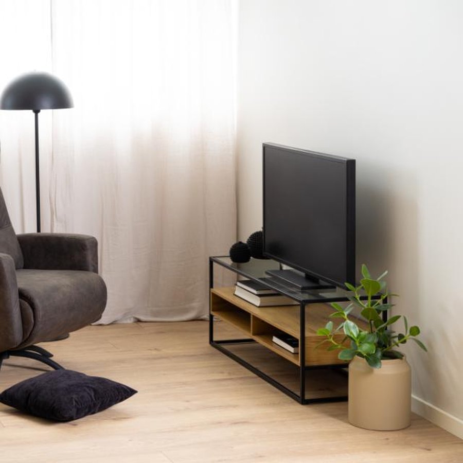 Randolf Tv Bord Sort Stål Klar