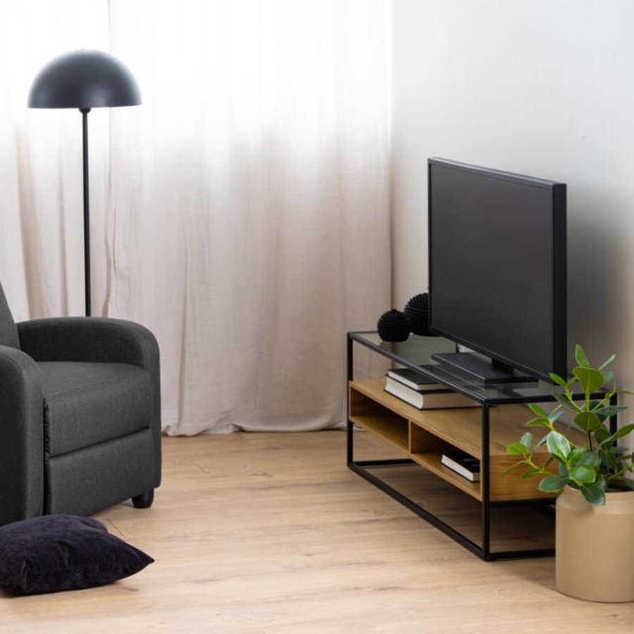 Randolf Tv Bord Sort Stål Klar