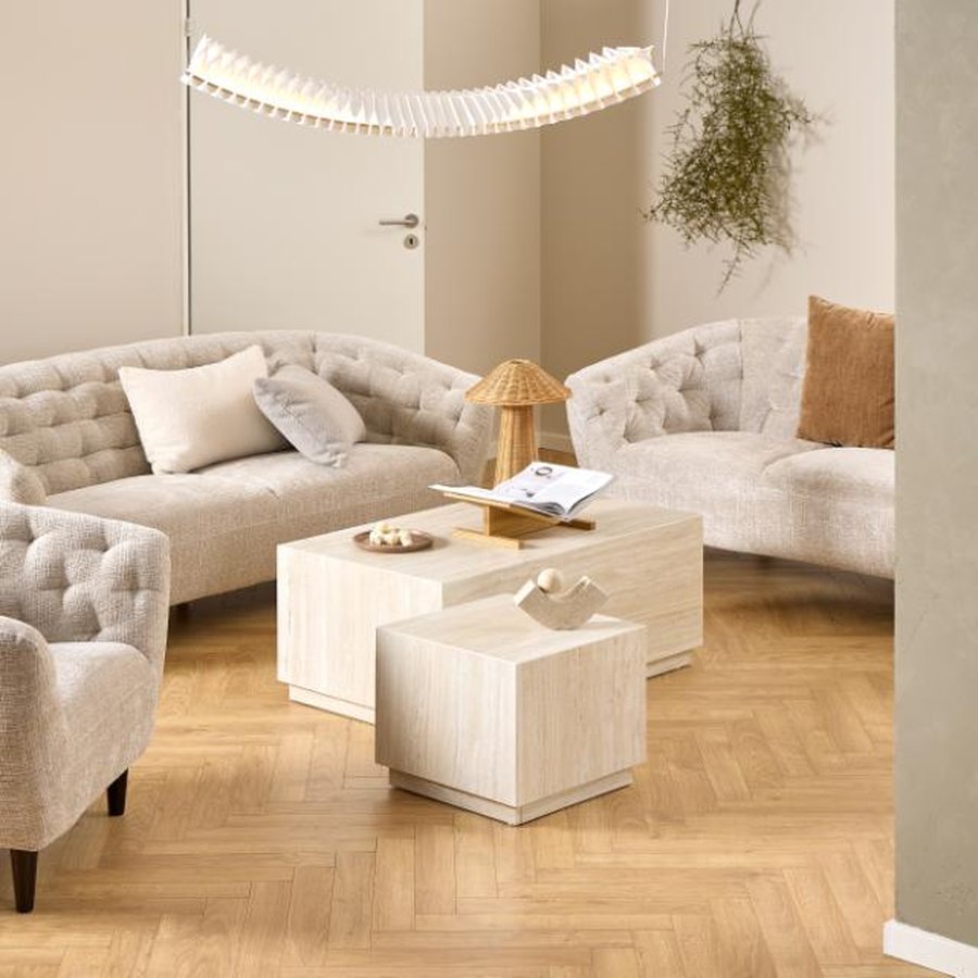 Ria Personers Sofa Beige Juto Stof