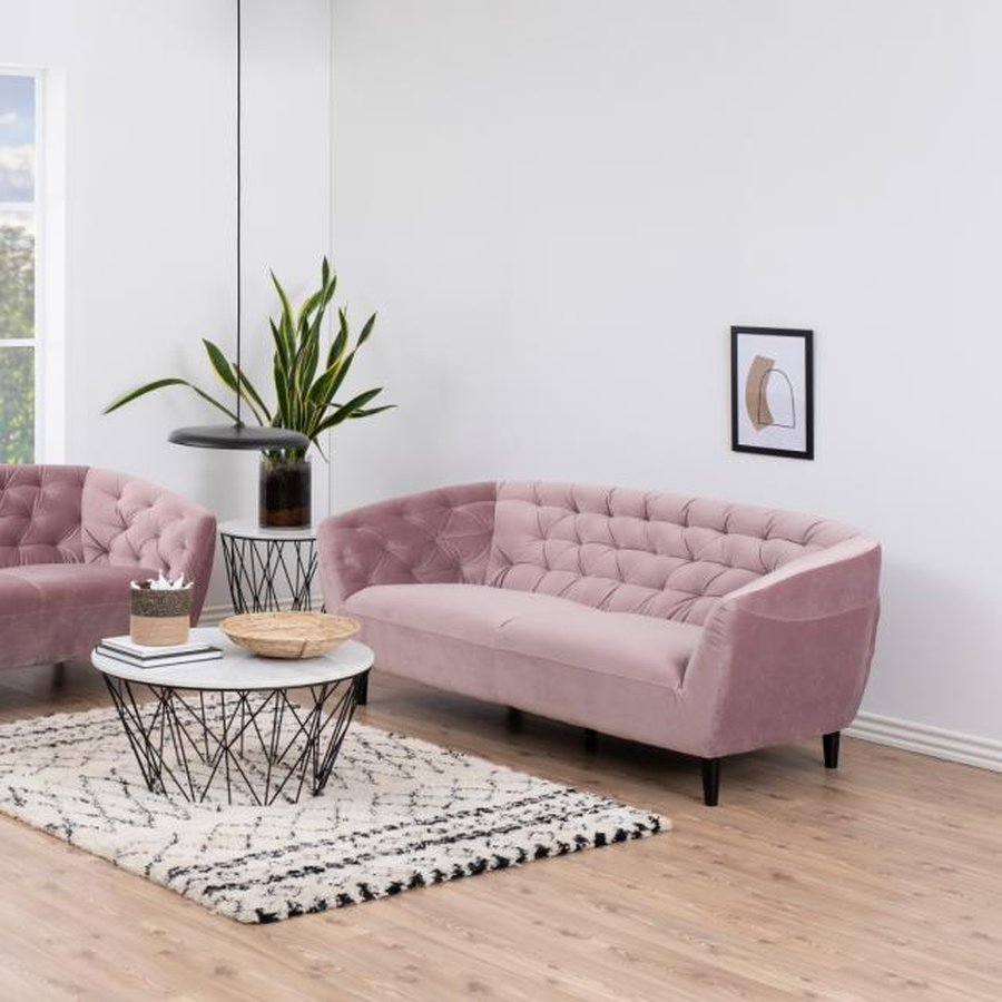 Ria Personers Sofa Dusty Rose Stof