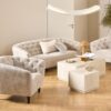 Ria Personers Sofa Beige Juto Stof