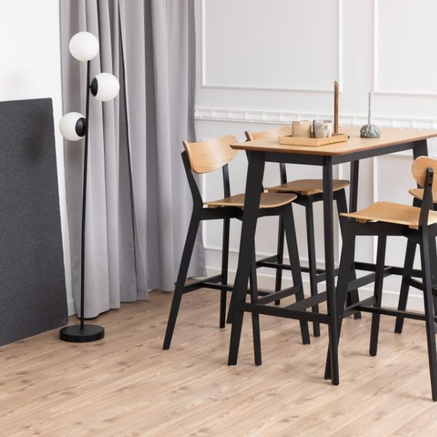 Roxby Barstol Eg Egetræ Fodstøtte Stel