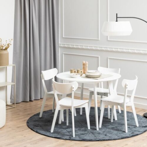 Roxby Spisebord Hvid Mdf Stel Hvid