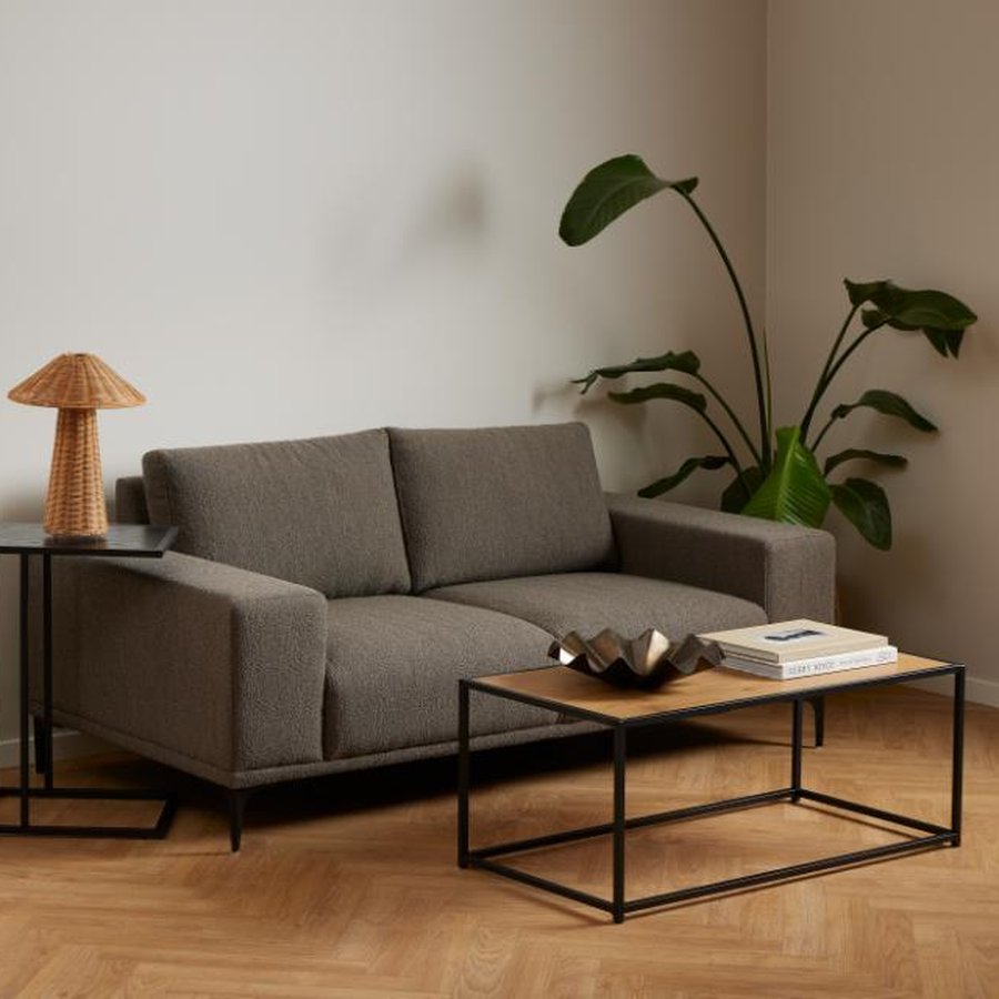 Seaford Hjørnebord Sort Ask Mdf Stel