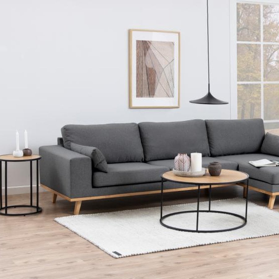 Seaford Hjørnebord Vild Eg Egetræ Stel
