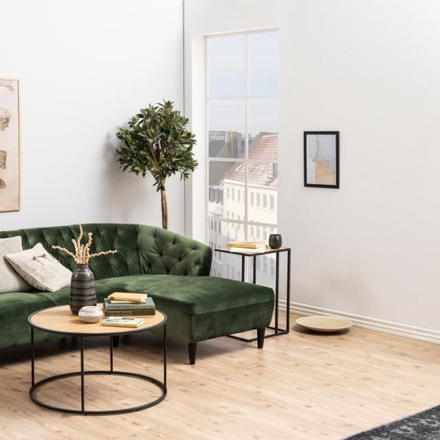 Seaford Hjørnebord Vild Eg Egetræ Stel