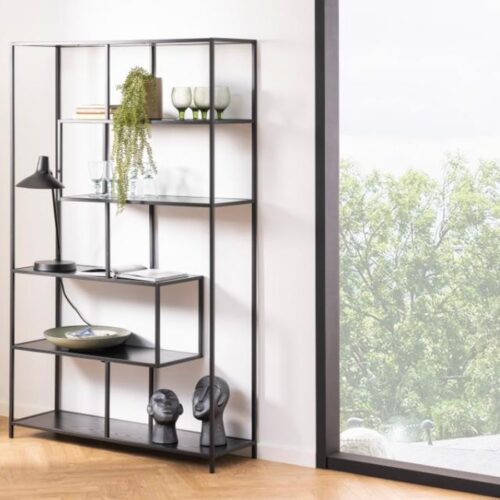 Seaford Reol Sort Ask Mdf Asymmetrisk