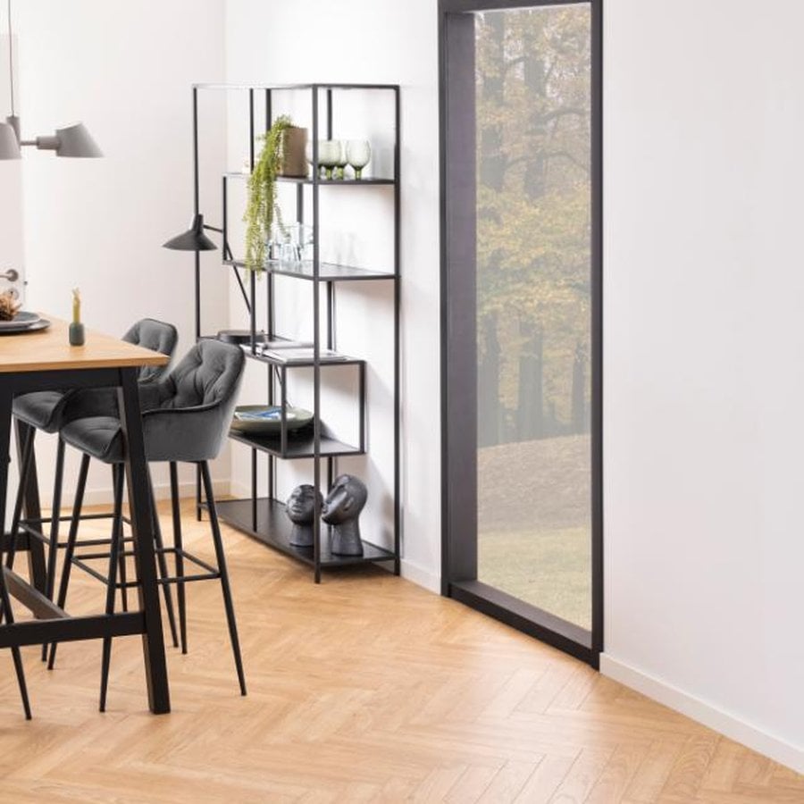 Seaford Reol Sort Ask Mdf Asymmetrisk