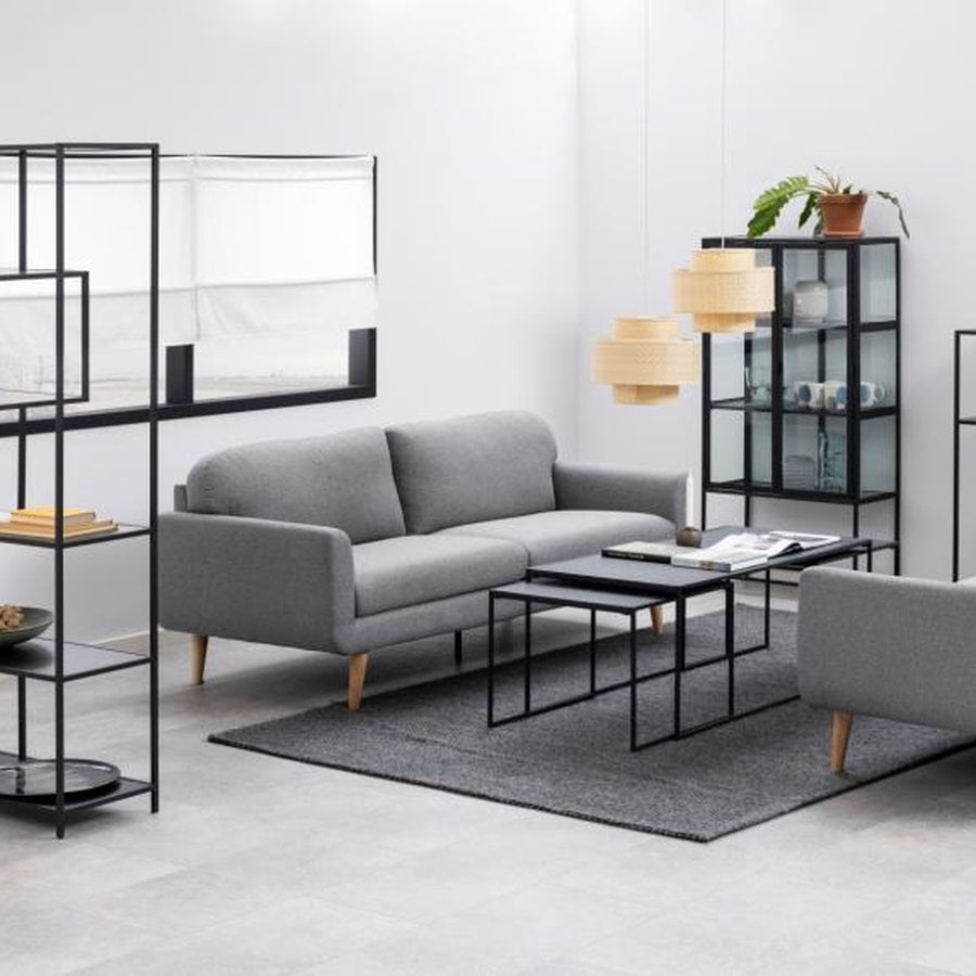 Seaford Reol Sort Ask Mdf Asymmetrisk