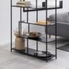 Seaford Reol Sort Ask Mdf Asymmetrisk