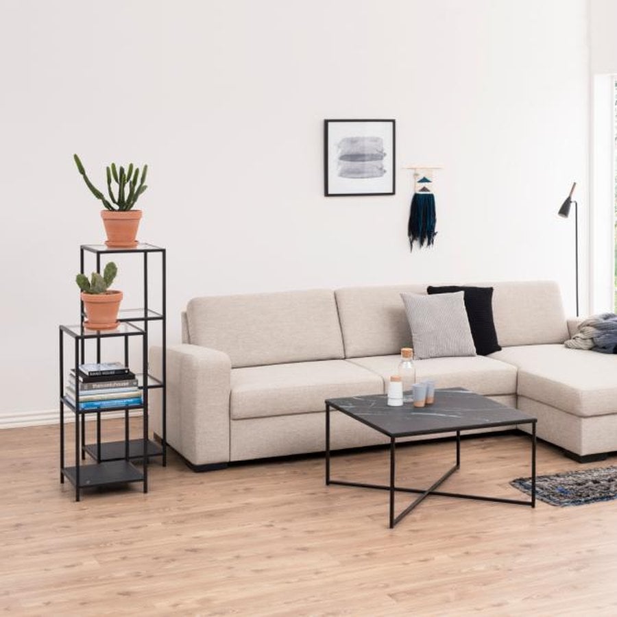 miljoe-seaford-reol-i-sort-stl-2-hylder-i-klar-sort-glas-fra-actona-bdh-35x37-0000072126-1 Seaford Reol Sort Stål Hylder Klar